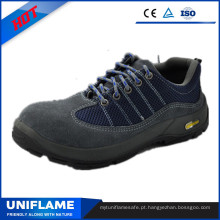 Sapatos de segurança protetora de couro de camurça azul Ufa103